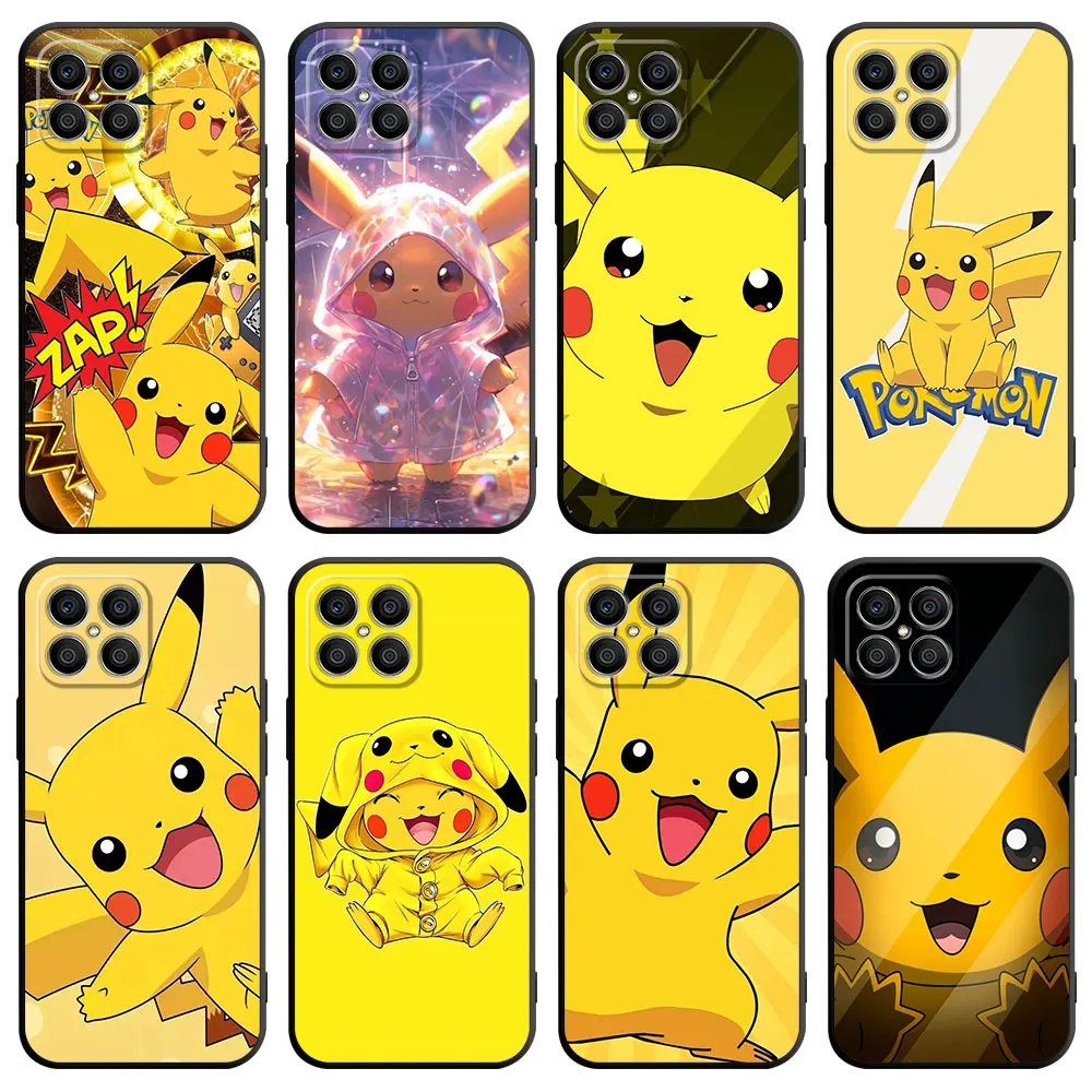 Case For Huawei Honor 90 Lite X8 X8a X9a 70 8X X7 P30 Pro P40 P20 P Smart Z P60 P50 Soft Phone Cover Pokemon Cute Pikachu Funda