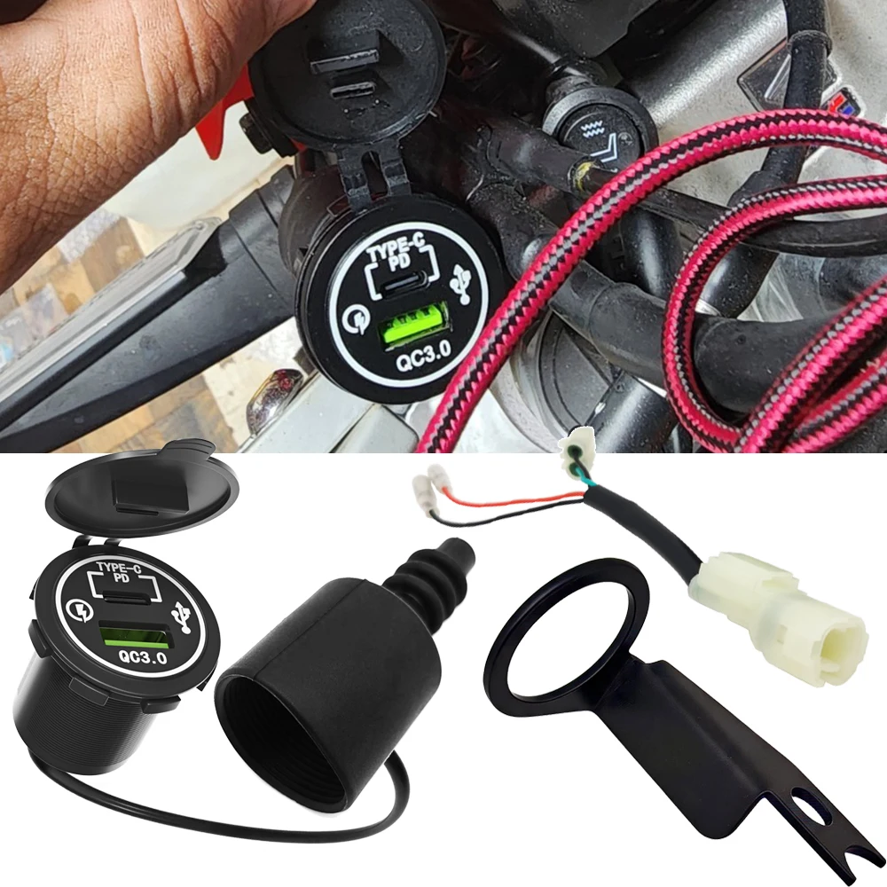 DC 12V Accessory Kit w/Harness connector Compatible For Honda CRF 450L / 450RL (2019 - current)