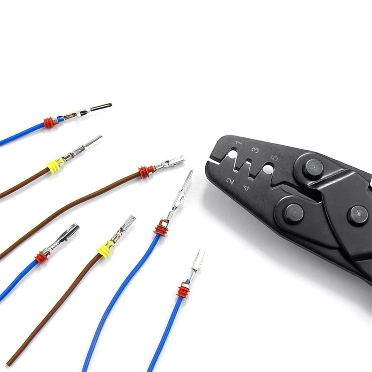 

B57A340Pcs 1/1.5/1.8/2.2/2.8/3.5mm Terminal Pins Wire Harness Pin Male Female Automotive Electrical Connector Kit Car Wire