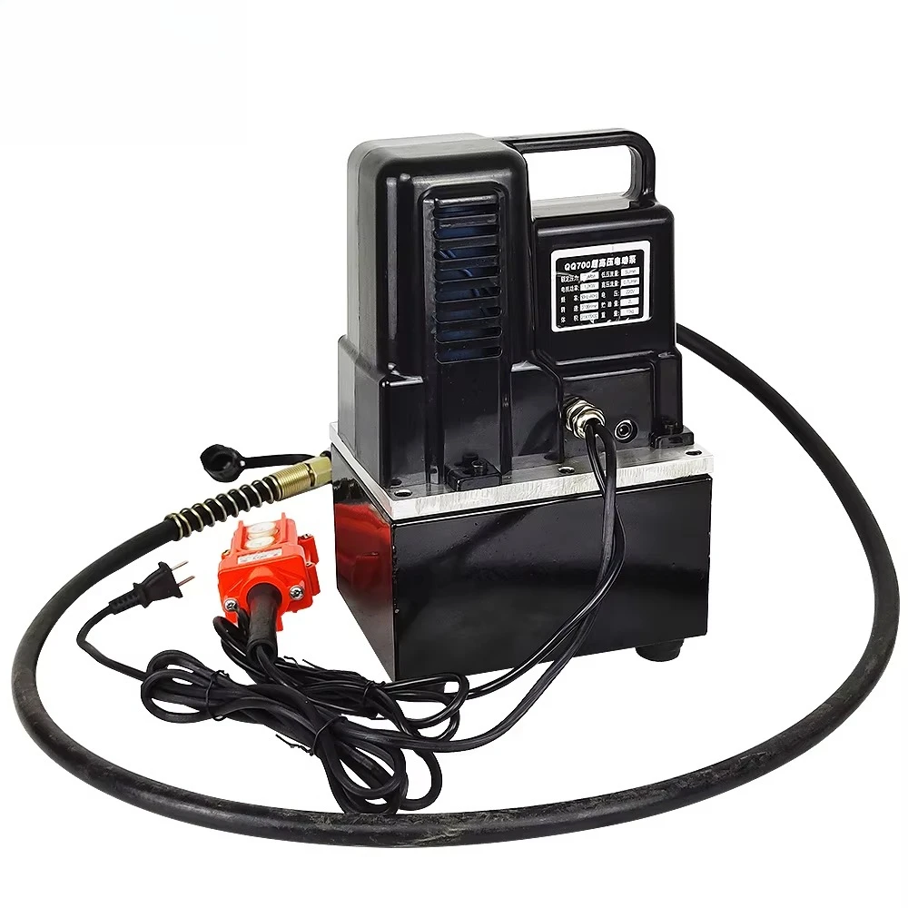 QQ-700 مضخة هيدروليكية محمولة أحادية الحركة تيار مستمر 220 فولت حزمة الطاقة الكهربائية