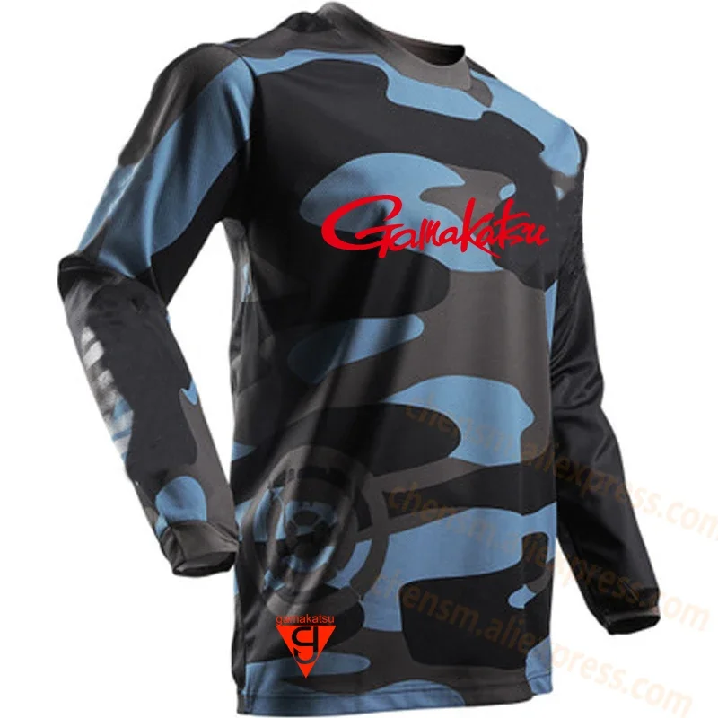 Gamakatsu-Chaqueta ultrafina de manga larga para hombre, abrigo transpirable con protección solar Anti-UV, camisa de pesca de verano, talla XS-5XL, 2024