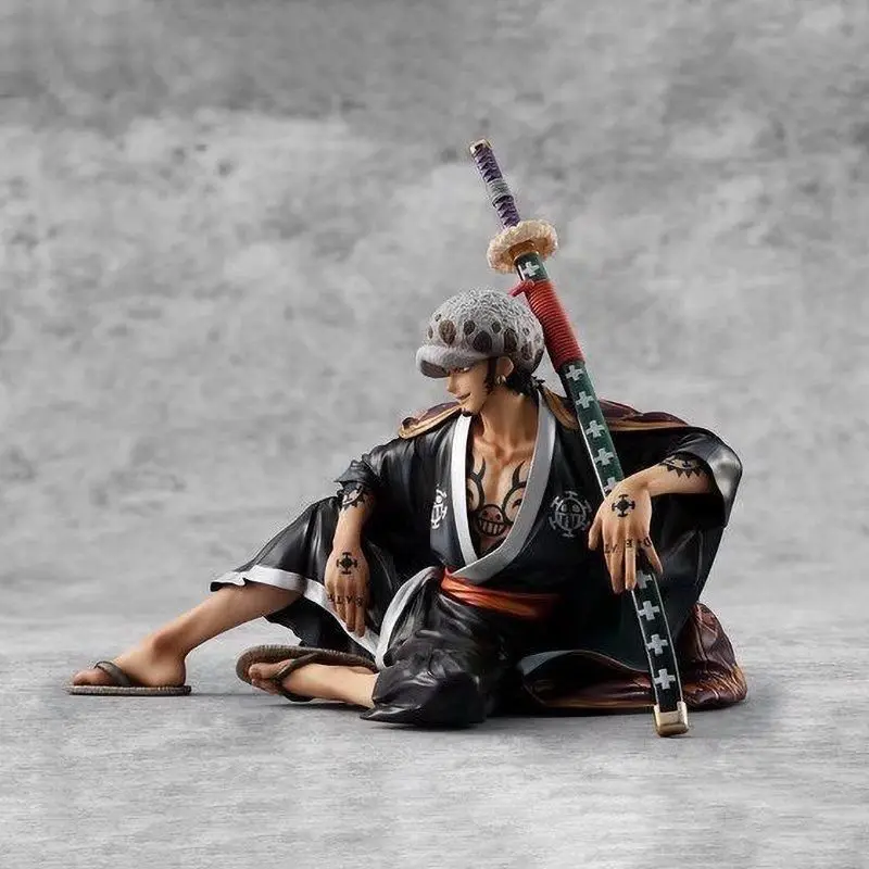 16cm One Piece Anime Figure Trafalgar D Water Law Figures Kimono Law Figurine Model Statue Doll Collection Decoration Toy Gift ﻿