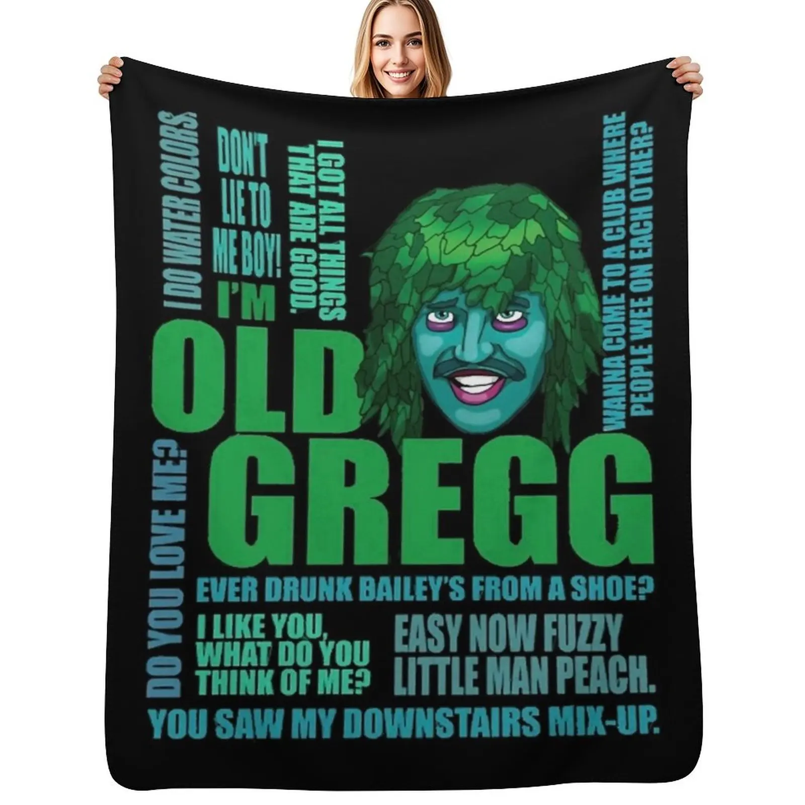 

I'm Old Gregg (Light Ver) Throw Blanket Soft Cozy Blanket for Pet Kids Adults