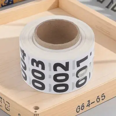 

Number Labels 1 Roll Consecutive Number Stickers Self Adhesive Inventory Stickers for Clothes Hangers Classroom Party
