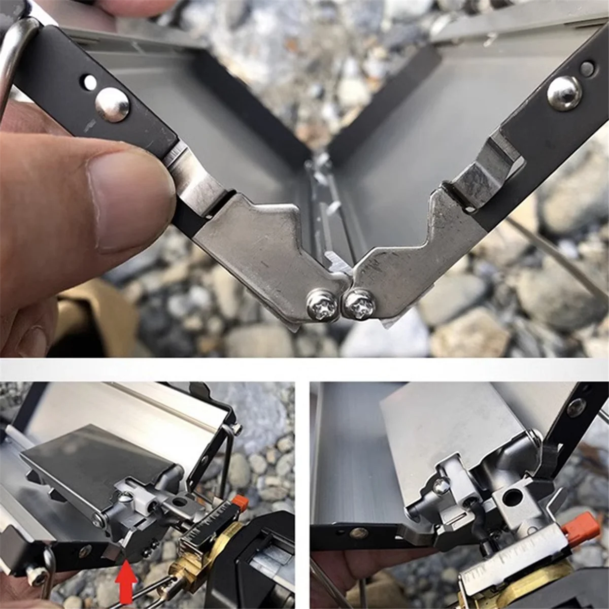 Camping Gas StoveCamping Stove Outdoor Portable Windproof High-Power Cassette Gas Stove Picnic Accessories