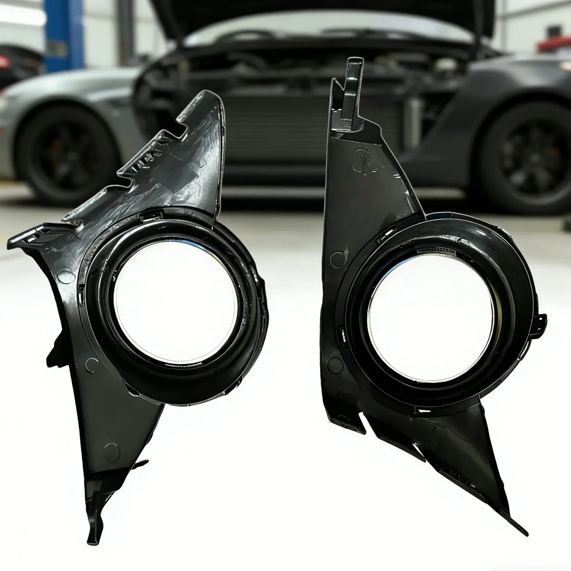 Auto-Scheinwerfer-Zierblenden, Nebelscheinwerfer-Einfassungen für Sport 207 2006-2009 7452HW 7452HX, Automobilzubehör
