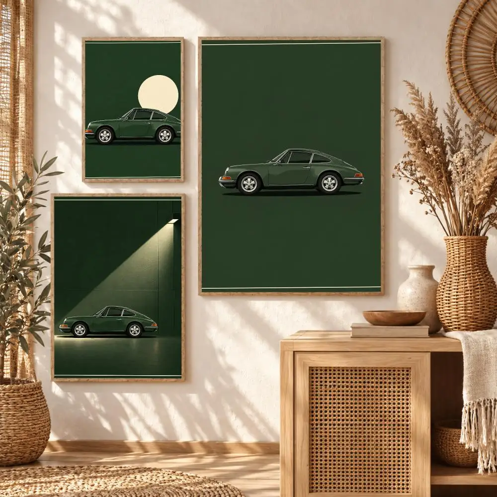 Vintage Coupe Luxury Classic Poster Art Wall Stickers & Self-Adhesive Decals for Home, Bedroom & Living Room