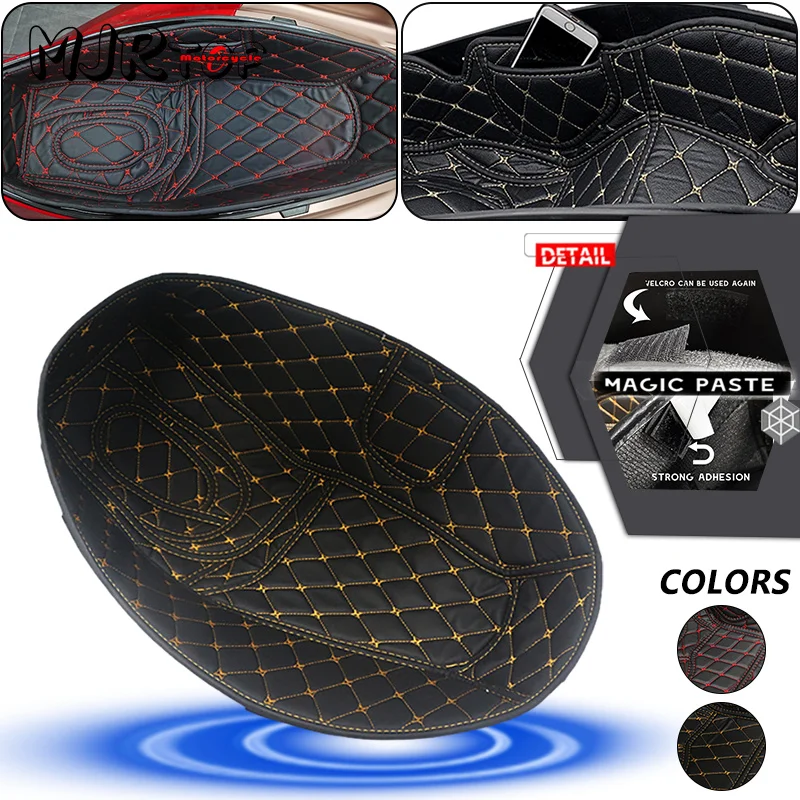 

PCX160 Motorcycle PU Leather Storage Box Cargo Rear Trunk Cargo Liner Protector For PCX 160 pcx160 2021 2022 2023 2024