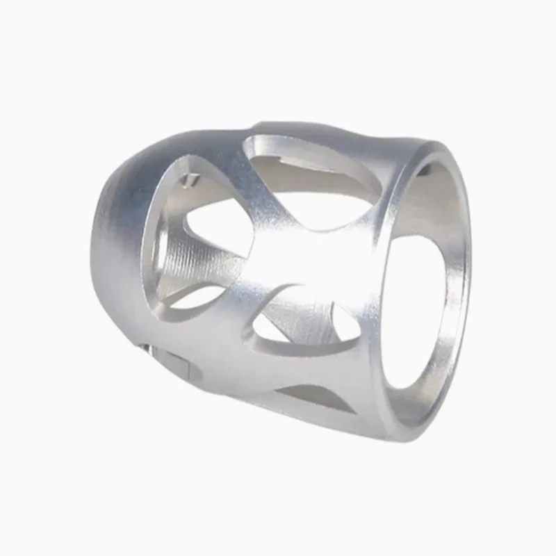 CNC machined aluminum alloy custom hollow structural rings for industrial decorative hardware