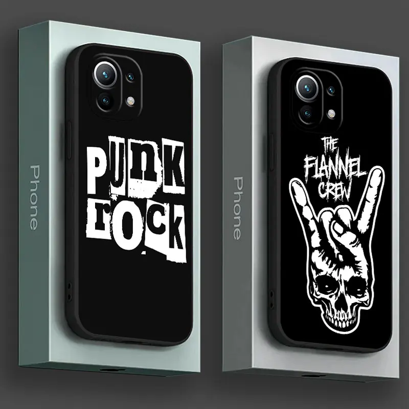 

Cool Punk Bands Rock Phone Case For Xiaomi 14T 13T 12T 11T 10T 14 Pro 12 Mi 11 Lite Poco X3 X4 X5 X6 M5 F5 F6 Pro Silicone Cover