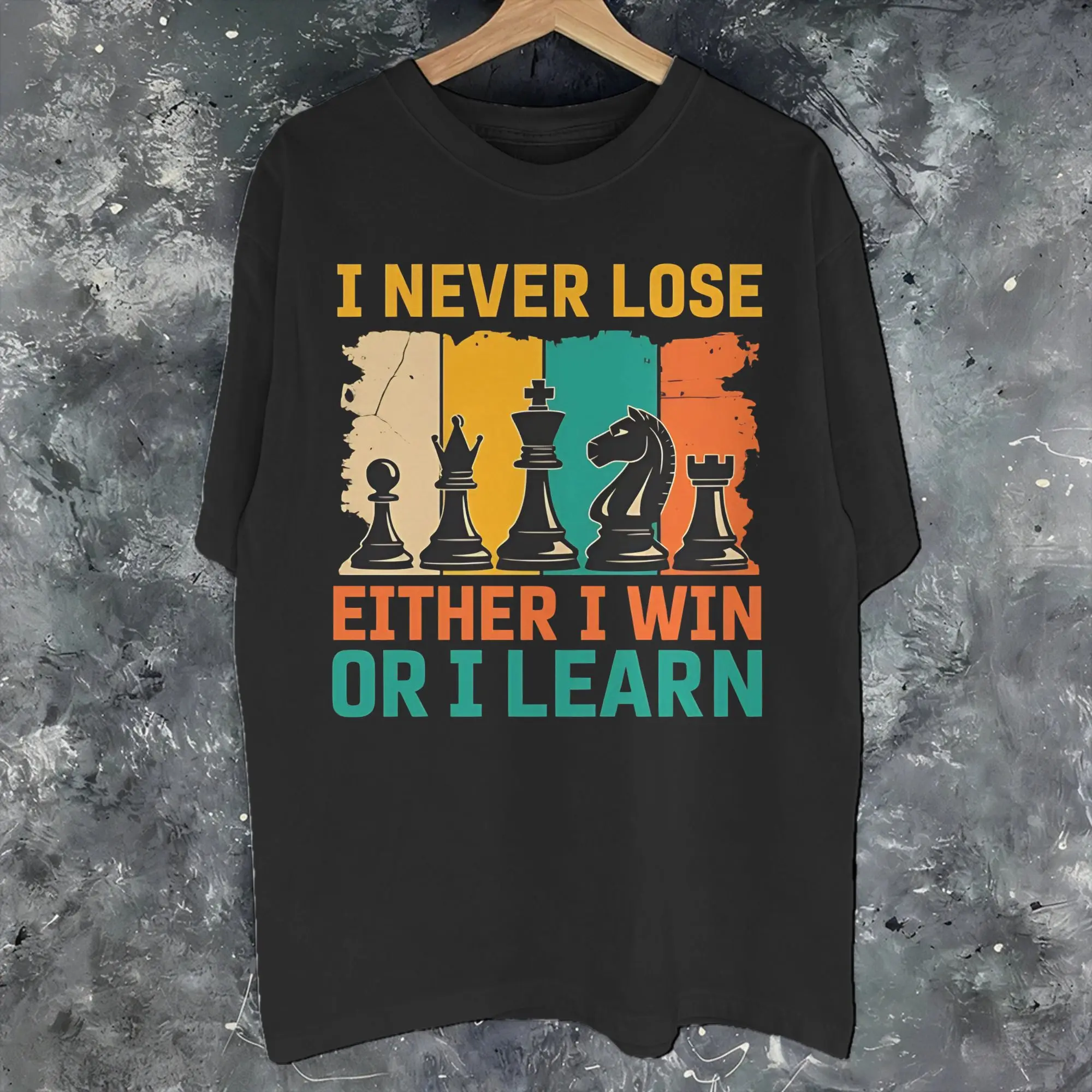 I Never Lose Either I Win Or I Learn Graphic Printed T Shirt Men Women NUNCA PIERDO 100% Cotton  Tee Shirt Clothing