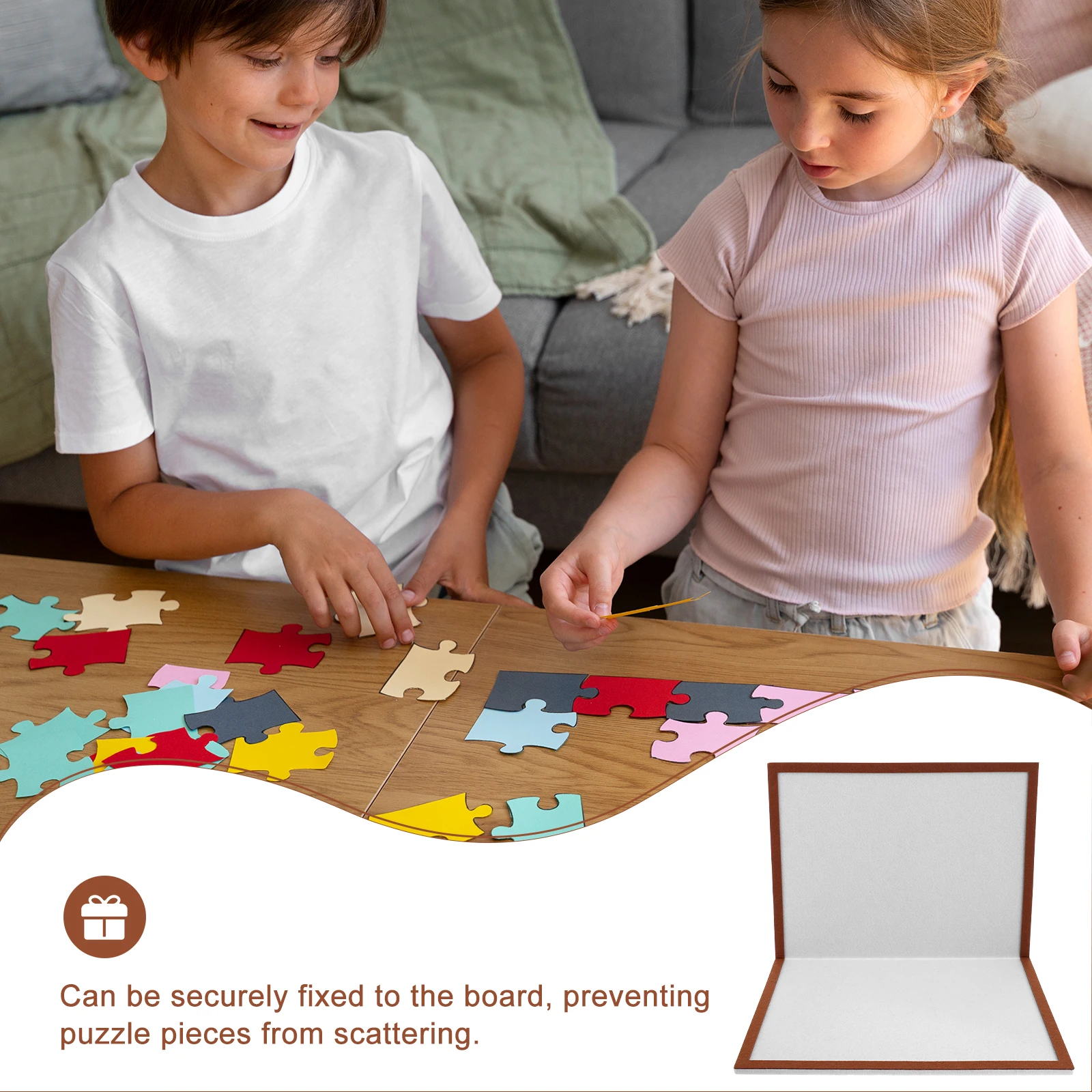 Dobrável quebra-cabeça esteira placa jigsaw ganizer titular portátil mesa piso anti deslizamento design quadro incluído almofada de armazenamento