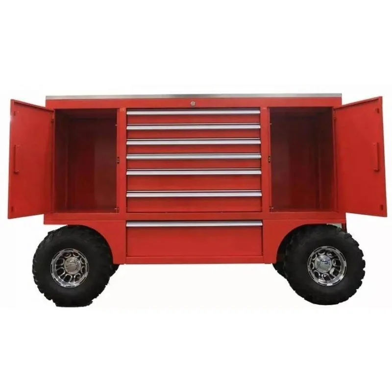 Heavy Tool Box Workshop Tool Cabinet Auto Repair Mobile Tool Cart Trolley Barber Shop Workbench