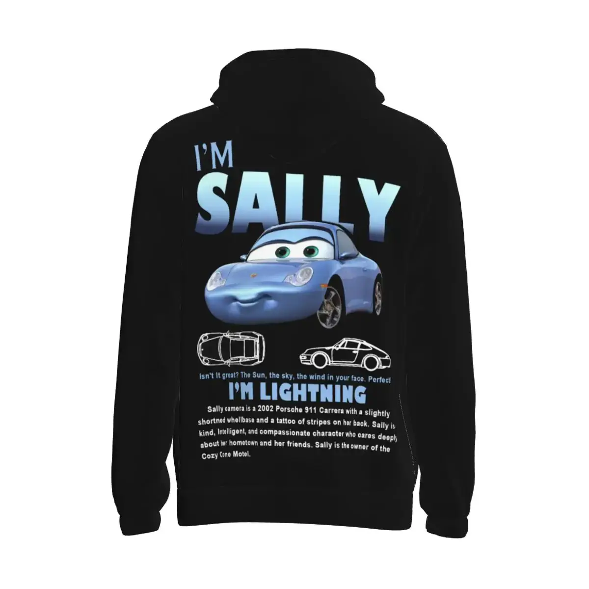 Sally I\'m Lightning Cars Mcqueen Bluza z kapturem dla mężczyzn Bluza damska Moda Graficzne bluzy z kieszeniami Koszule z długim rękawem