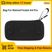 100% Original Game Console Carry Case for Retroid Pocket 4 /4 Pro Transparent Grip and Bag of Retroid Pocket 4 Storage Bag