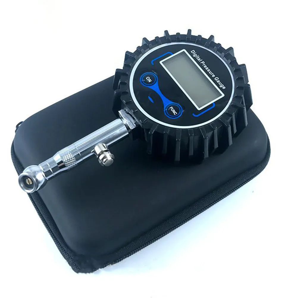1Pcs Digital Tire Pressure Gauge High Precision Heavy Duty Metal Chuck Air Pressure Inflator Gauge for Car Suv Truck Motorcycle
