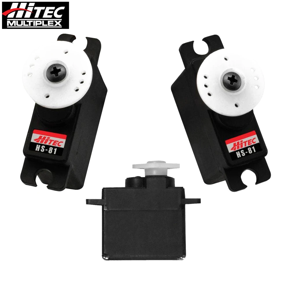 Hitec HS81 HS-81 4.8V-6.0V Micro Analog Servo With Futaba JR Airtronics Connector For Electric Airplanes Sailplanes Accessories