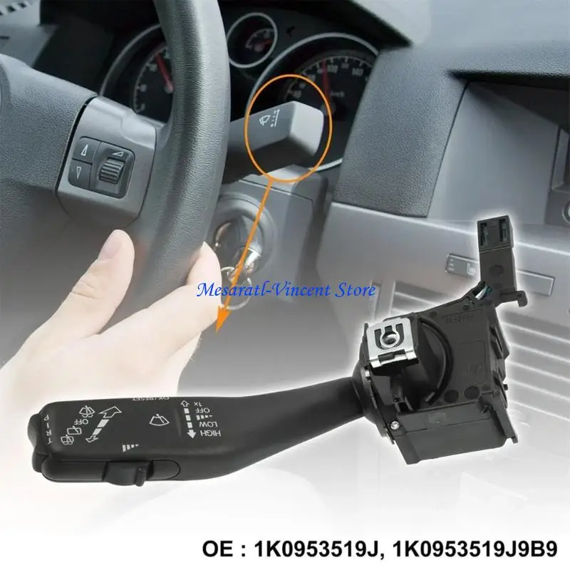 A70F Accuracy Engineered Wiper Lever 1K0953519J Plastic Wiper Control Switches Vehicle Accessories for Multiple Vehicle