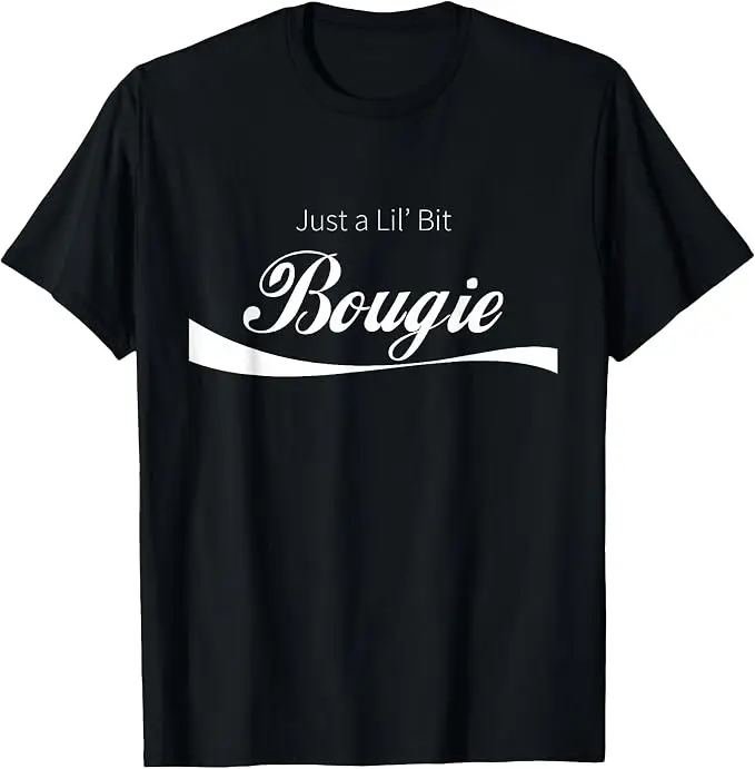 Just A Lil' Bit Bougie Lustiges, schäbiges, schickes Text-T-Shirt mit Y2k-Schriftzügen, personalisiertem Spruch, weiches Baumwoll-Kurzarm-T-Shirt – Detail 14