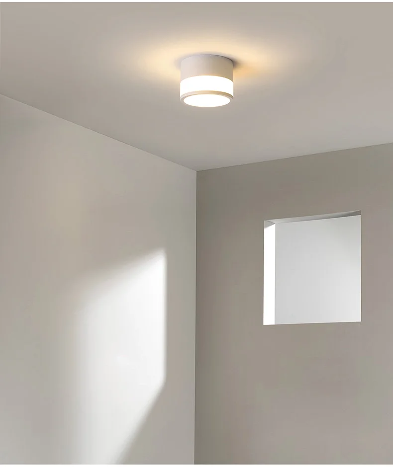 LED round downlight ceiling living room, bedroom corridor, no main lighting surface installation AC86-265V