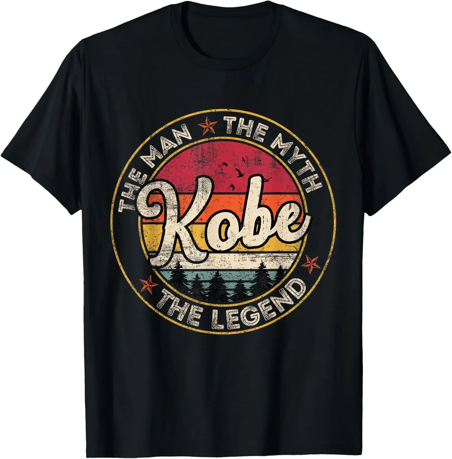 Kobe The Man The Myth The Legend Personalized Name T-Shirt