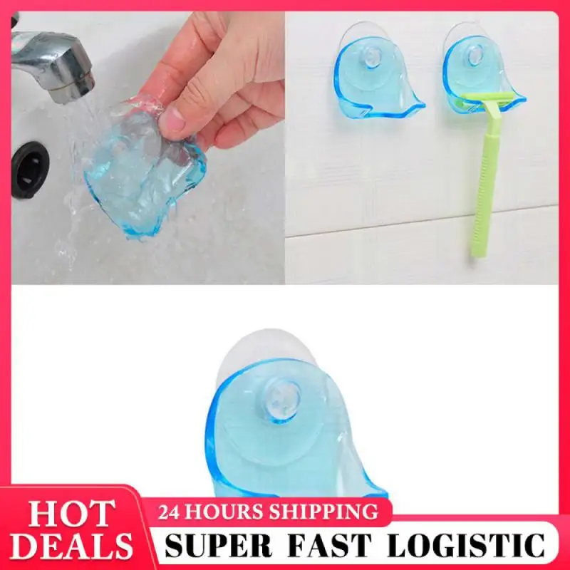 Plastic Shaver Hanging Rack Super Suction Cup Razor Holder Bathroom Product Men Razor Holder Shaver Storage Sucker Wall Hook