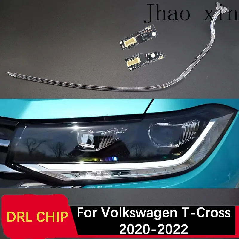 

Circuit Board Angel Eye White Light Suitable for Volkswagen T-Cross 20-2022 Car Daytime Lights DRL CHIP Lamp Tube Ballast Module