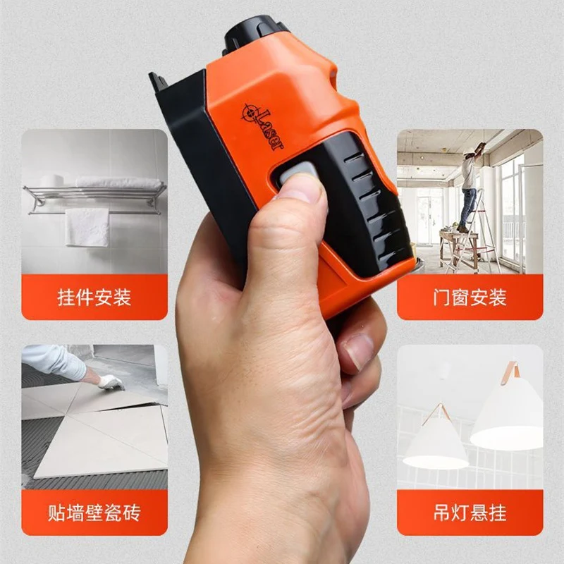 Mini Laser Level Vertical Horizontal Laser Line Projection Measuring Tool Vertical Spirit Level Tool Ground Deco Daylighte Laser