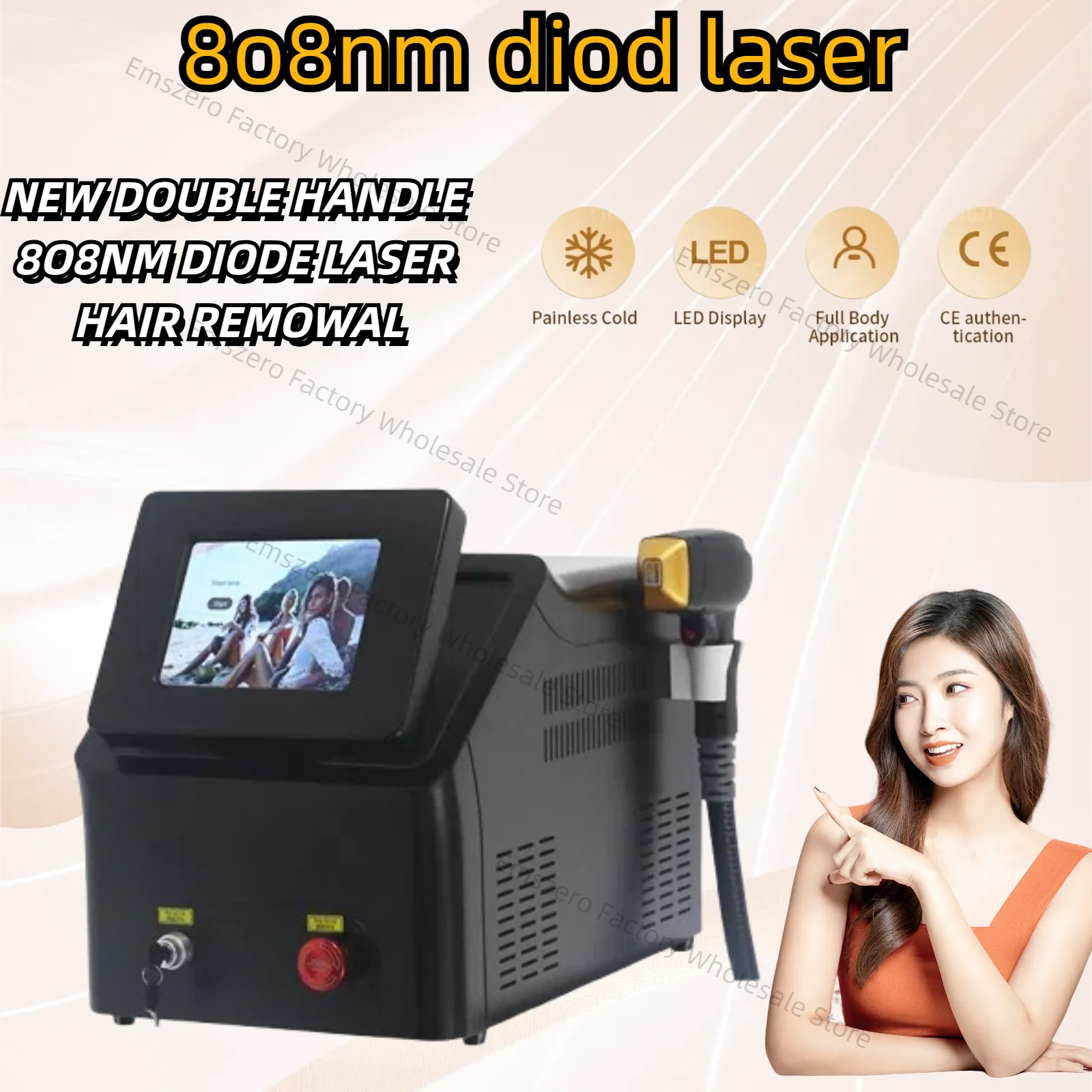 

2025 Best Depiladora Laser New Black Ice Platinum Cooling System Skin Care 808nm Diode Laser Hair Removal Machine 3-Wavelength