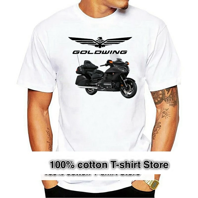 

2024 New Summer Tee Shirt BLACK Japanese Motorcycle GOLDWING CLASSIC VINTAGE BIKER ENTHUSIAST T SHIRT Cool T-shirt