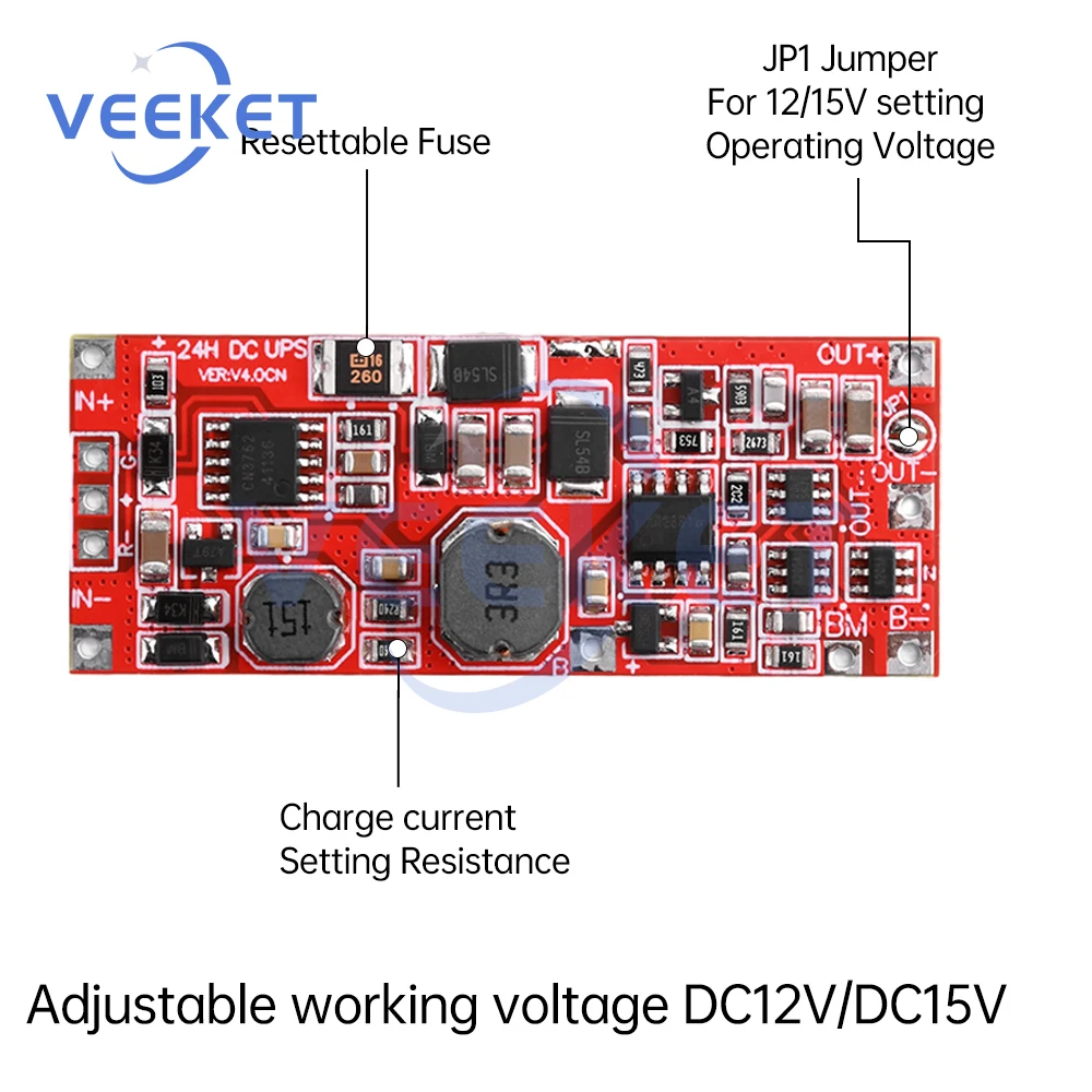 Dc 12V/15V 24W 1A U…