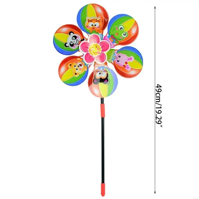 F62d 20 Spinners viento para patio césped globo dibujos animados del toy