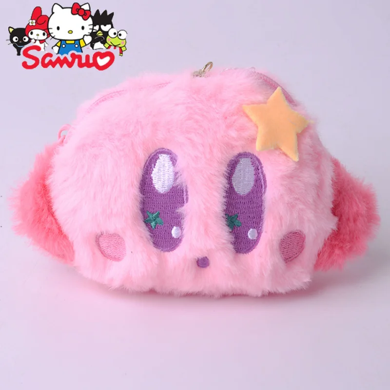 Carino creativo Kirby Sanrio brutto pesce bambola del fumetto borsa per cuffie portamonete ciondolo giocattolo portachiavi zainetto Decor bambino