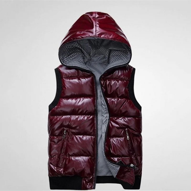 Casual Down Cotton Vest New 2024 Autumn Winter Women\'s Cotton-Padded Clothes Waistcoat Jacket Sleeveless Hooded Warm Outerwear