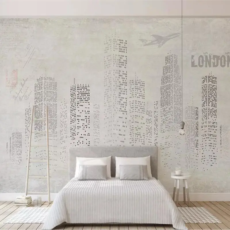 

beibehang Custom wallpaper 3d photo mural Nordic minimalist architecture European art personality bedroom living room wall paper