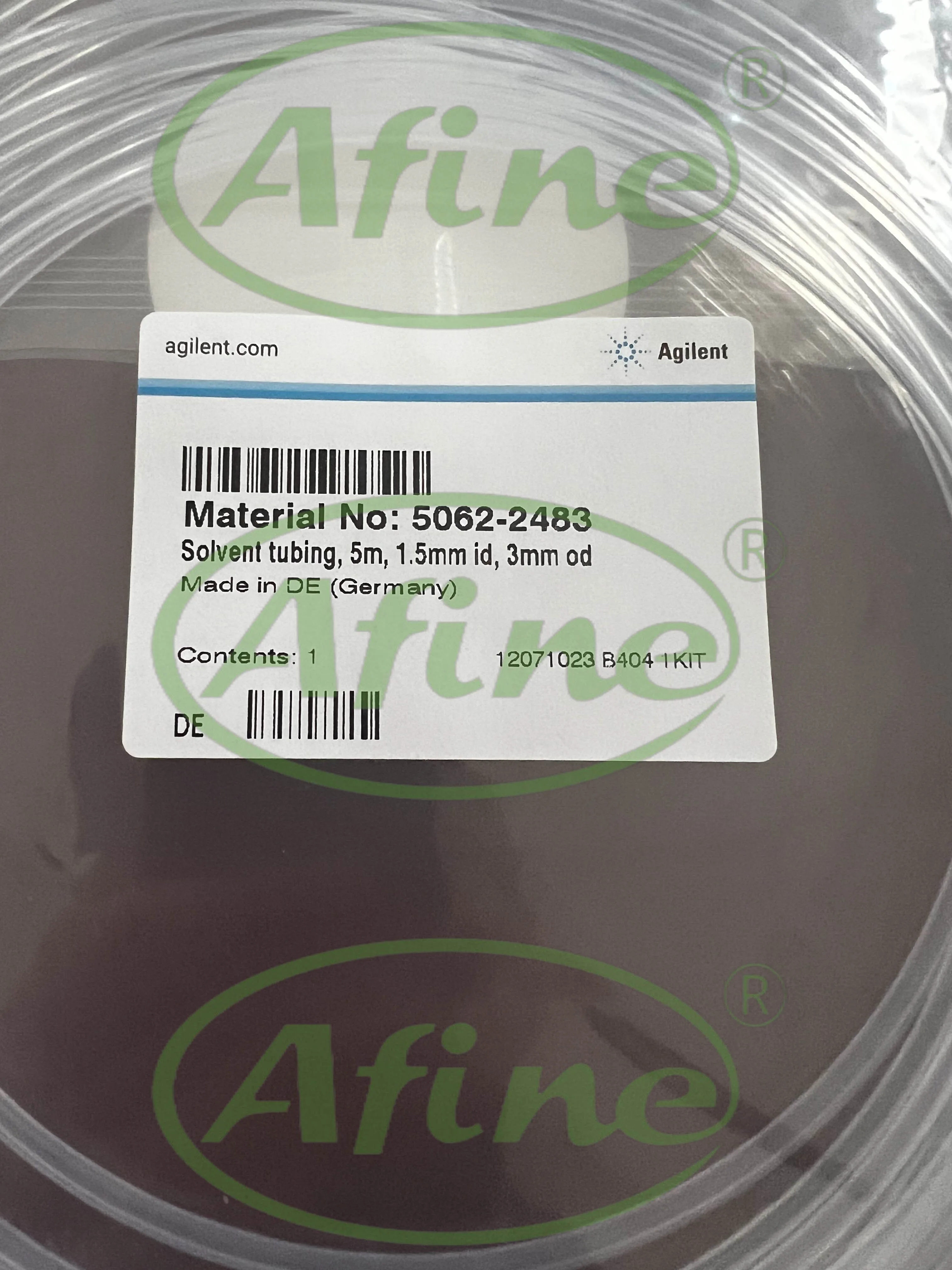 AFINE Agilent 5062-2483 PTFE Solvent tubing 5 m, 1.5 mm id, 3 mm od,Vacuum degasser