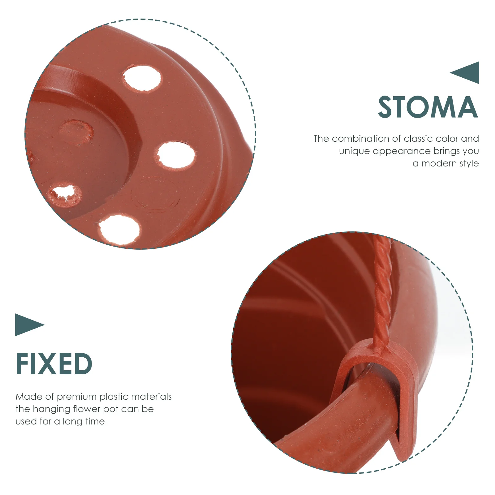 

6Sets Chlorophytum Flowerpot Hanging Flower Container Premium Plastic Garden Planter for Office Parlor Decoration Stylish