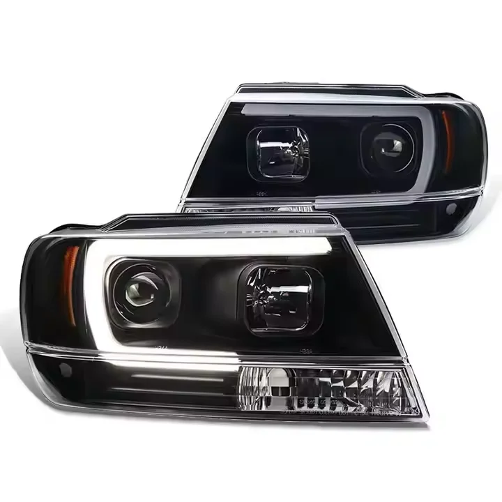 

For JEEP Grand Cherokee 1999-2004 Car Headlight Accessories Modified LED DRL Headlight Upgrade LED Far and Near Car Headlight