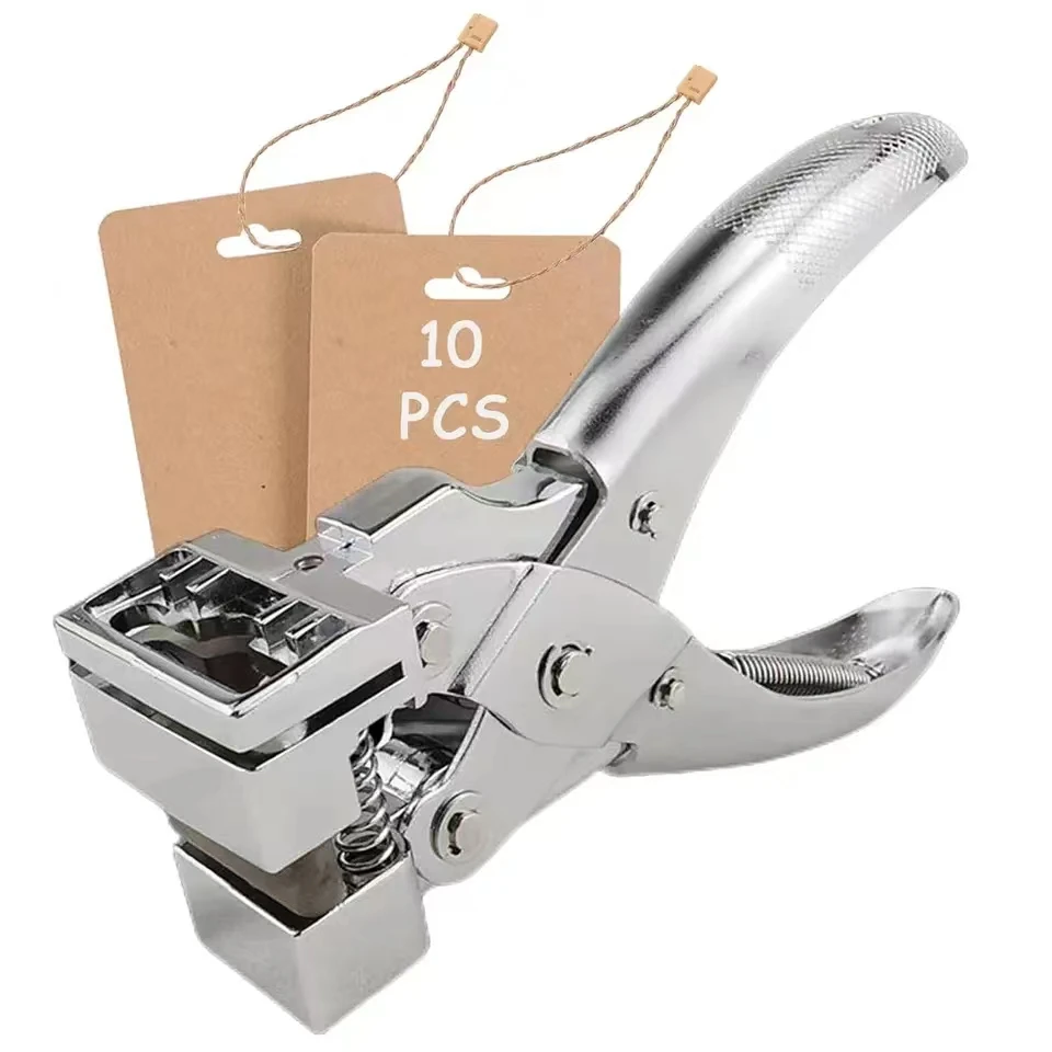 T Slot Forma Hole Punch, Heavy Duty Tag Socos para Artesanato de Papel, Brinco de Mão, Badge Hole Punch para ID Card Hard Pl