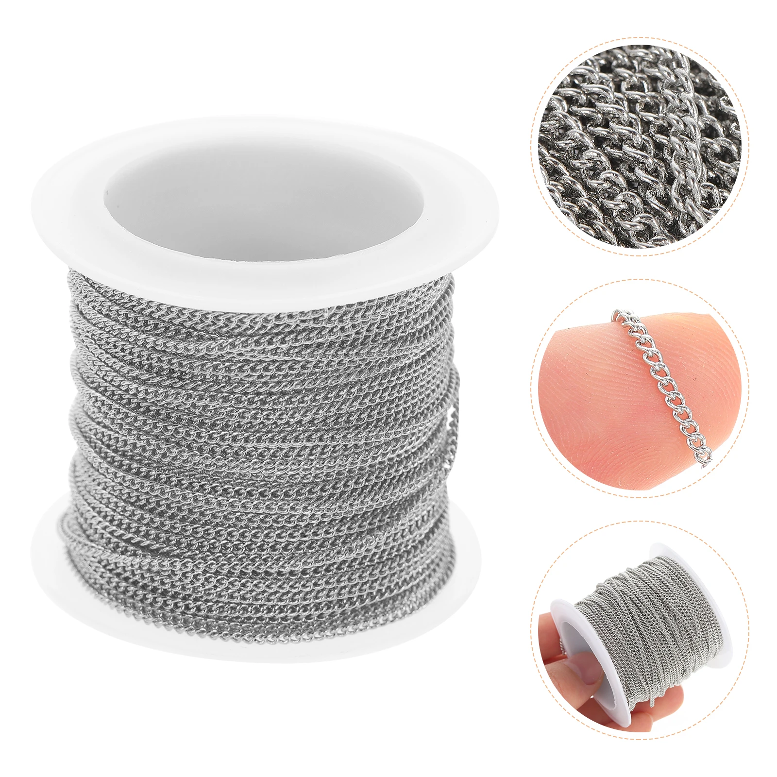 Copper Chain Jewelry Accessories Necklace Chains Jewellery Making Rope for Sweater Tool