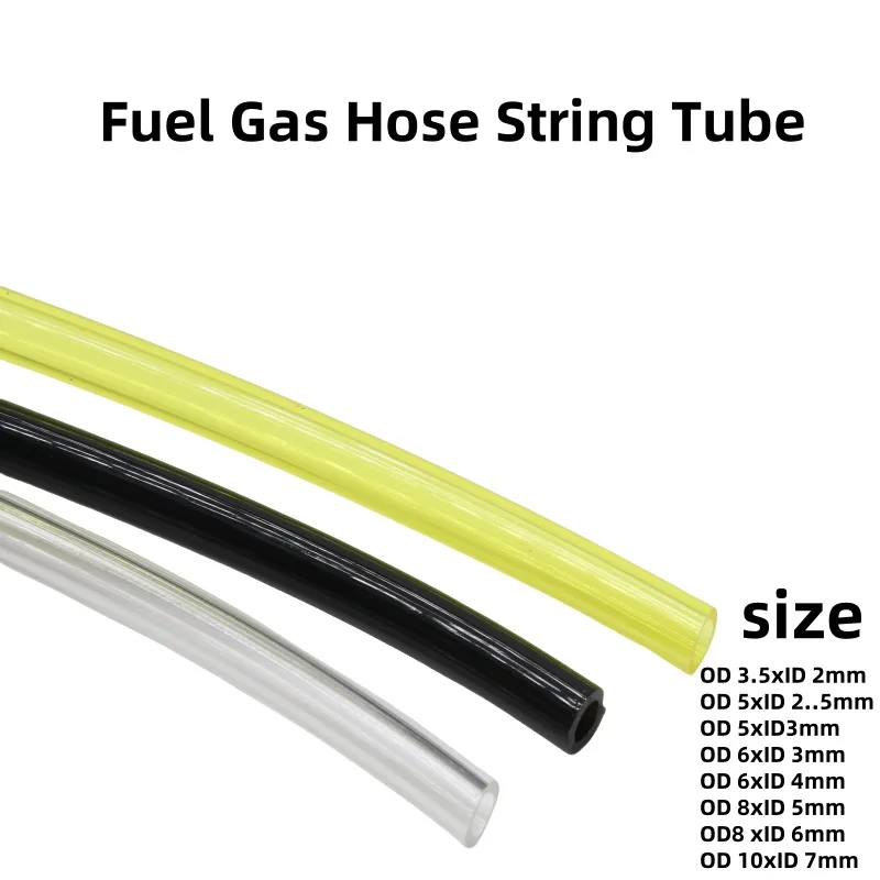 1/3M Fuel Gas Hose String Tube Petrol Pipe for Trimmer Chainsaw Blower Hoses DIY Tools 2x3.5/2.5x5/3x5/3x6/4x6/5x8/6x8/7x10mm