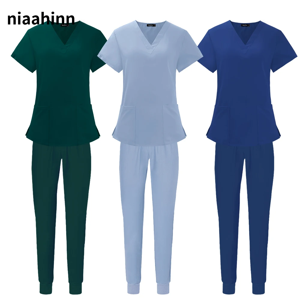 Uniformes de laboratório cirúrgico para clínica Pet, roupas de enfermagem, conjuntos de trabalho veterinário de alta qualidade, atacado