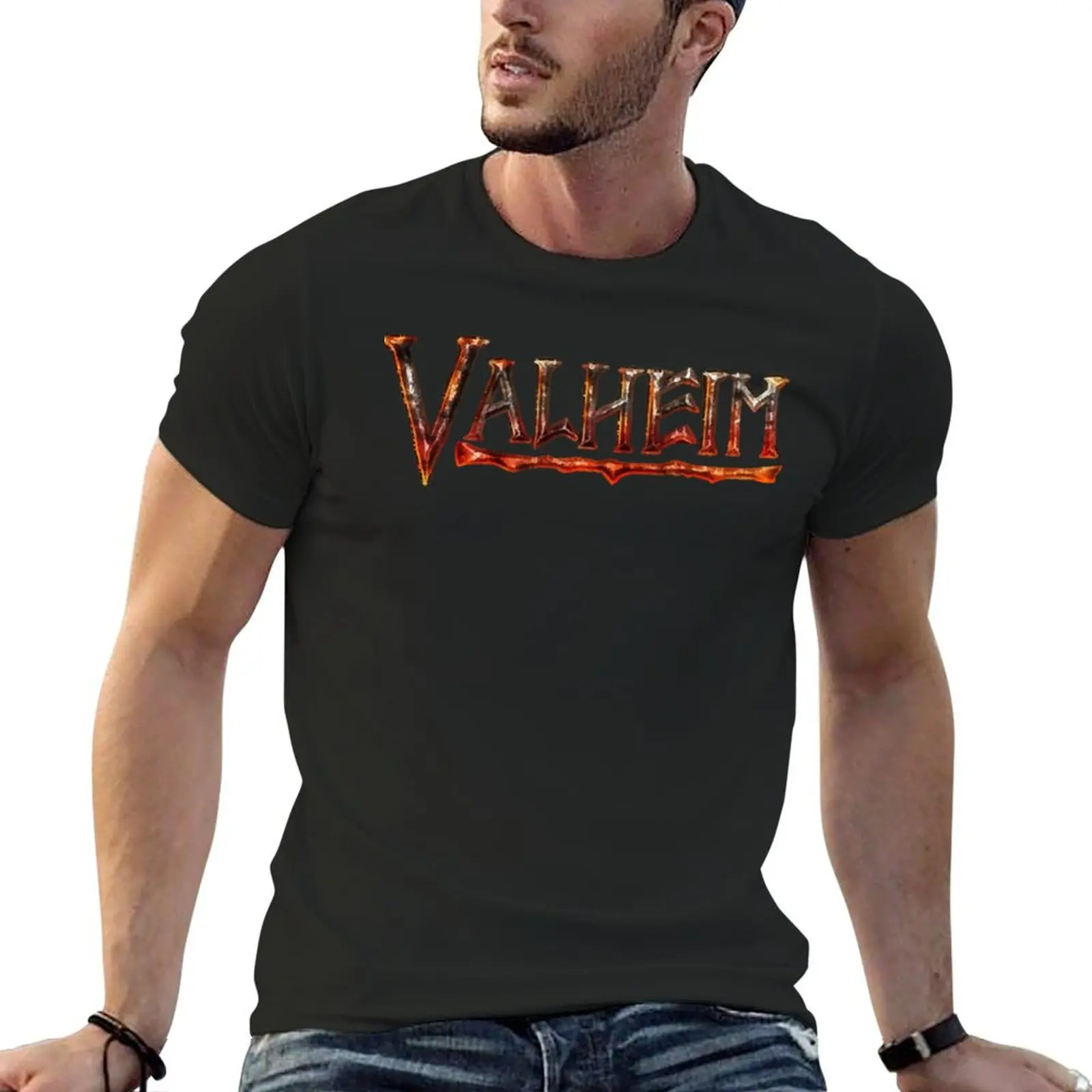 

Valheim game logo T-Shirt.png T-Shirt vintage clothes heavyweights men clothing