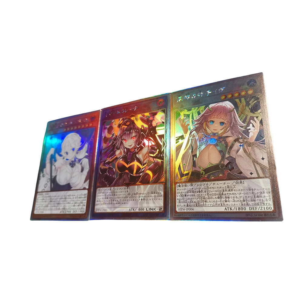 Anime Yu-Gi-Oh DIY ACG Lanai Black Luster Soldier Boys Battle Game Toys Collectible Cards Christmas Birthday Gift Board Game