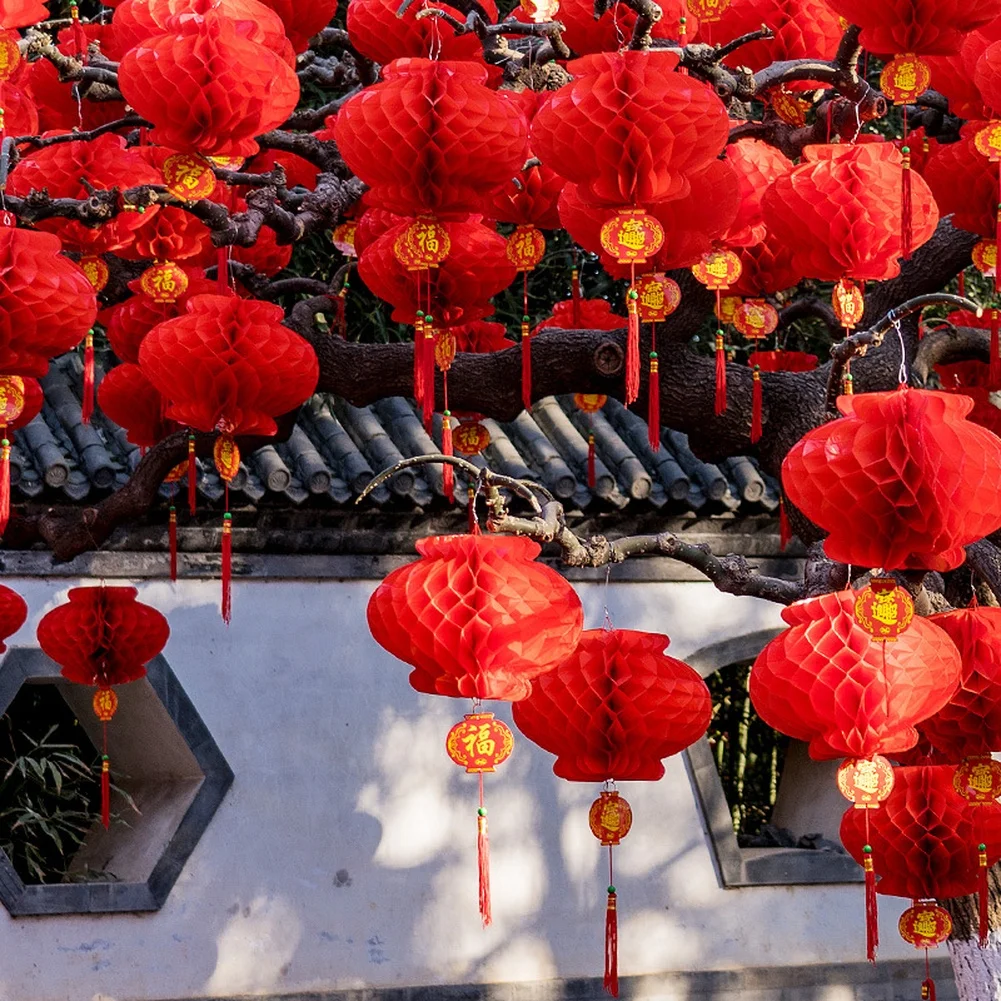 Ensemble de 20 lanternes rouge - Japanese Lantern Paper avis et prix