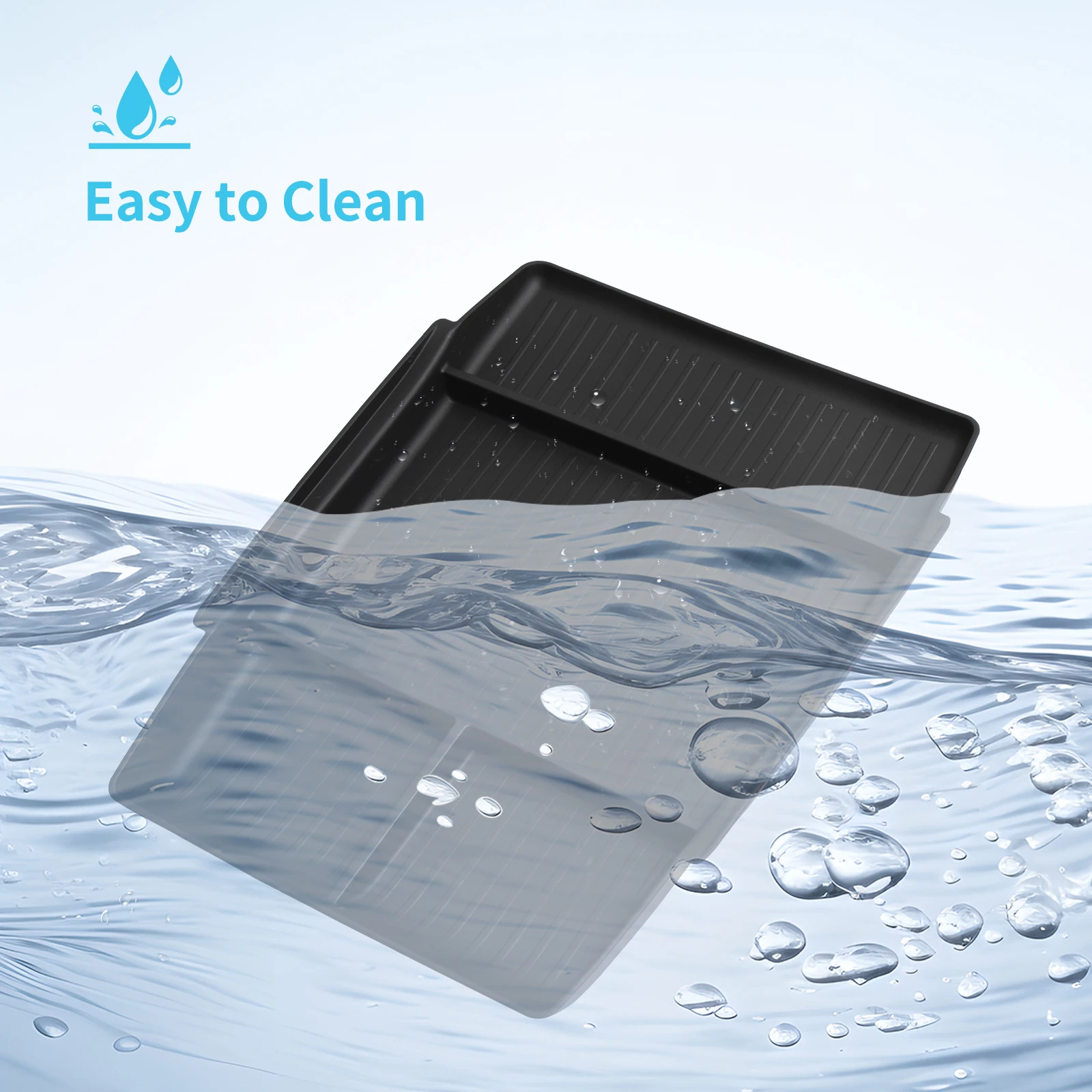 Car Tray for Xpeng P7+ Center Control Lower Storage Box Interior Accessories Organizer Tidying TPE Black