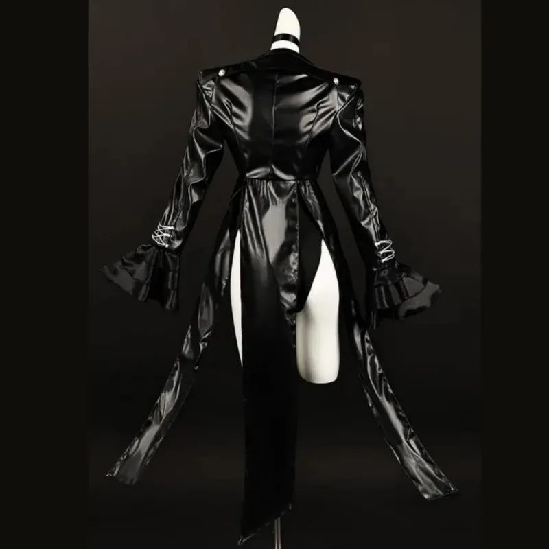 Game Royal Kasumi Cosplay Costume P5R VIOLET Sumire Yoshizawa Wig Jumpsuits PU Coat Woman Sexy Party Suitc;6,r'8;p'