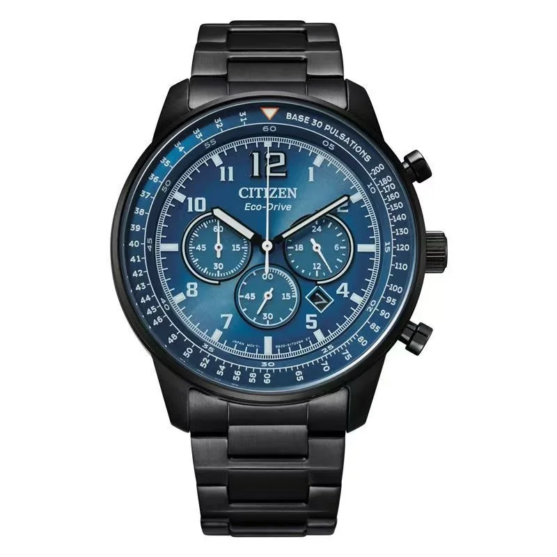 Citizen personality large dial fashion casual men's watch luminous men's quartz watch multi-function calendar watch