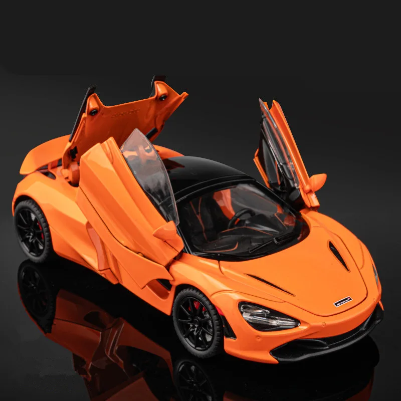 

1:18 720S Alloy Track Racing Car Model Diecasts Metal Sports Car Vehicles Model Simulation Sound Light Collection Kids Toys Gift