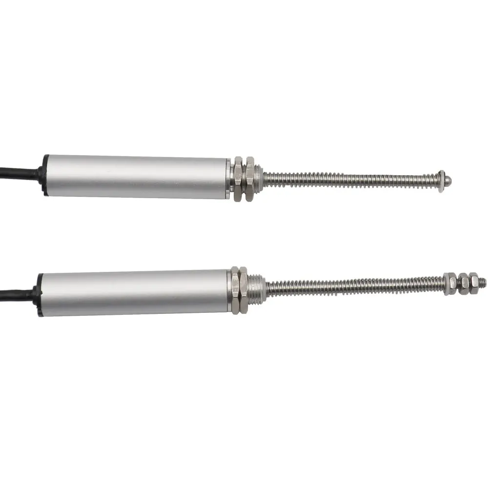 High precision micro resistor linear scale electronic ruler with automatic rebound telescopic rod and side end pull rod ruler